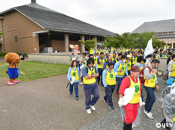 ビバッチェくんがお見送り