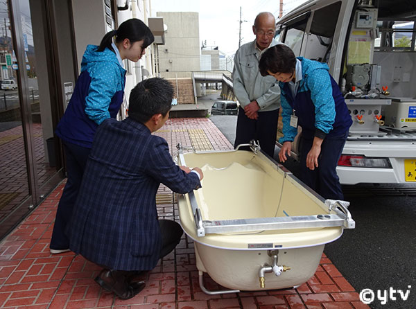 車両取扱い説明の様子