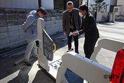 車両取扱い説明の様子