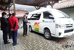 車両取扱い説明の様子