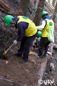 遊歩道の再生と修復