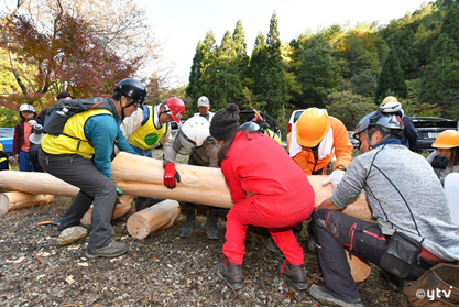 「丸太ベンチ」作成