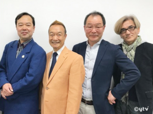 「シティーハンター」トークショー参加者。左からボク、神谷さん、植田さん、神志那さん。
