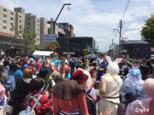 昨年の洞爺湖マンガ・アニメフェスタのコスプレパレードの様子。