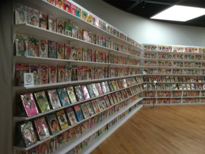 ずらっと並んだビッグコミック誌、歴史を感じます