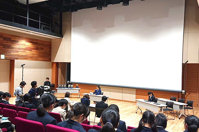 アナウンスコンテストの様子