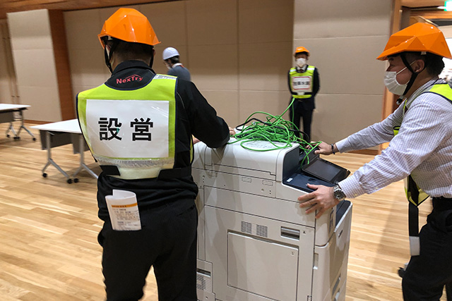 大規模災害想定訓練の様子