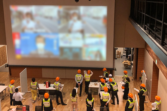 大規模災害想定訓練の様子