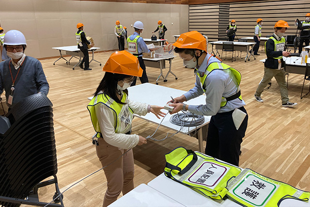 大規模災害想定訓練の様子