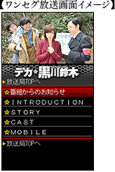 ワンセグ放送画面イメージ