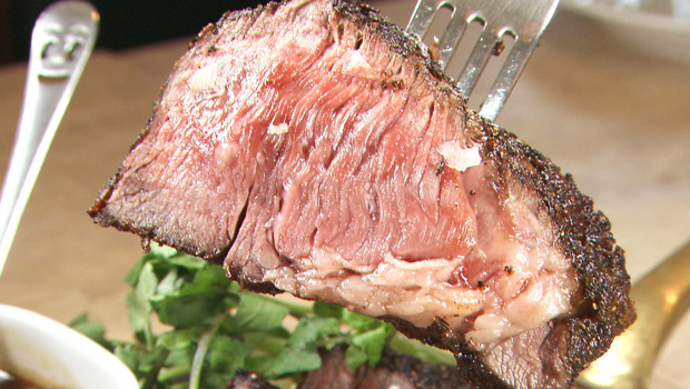 「熟成ブラックアンガスビーフ リブアイステーキ（５００ｇ）」②