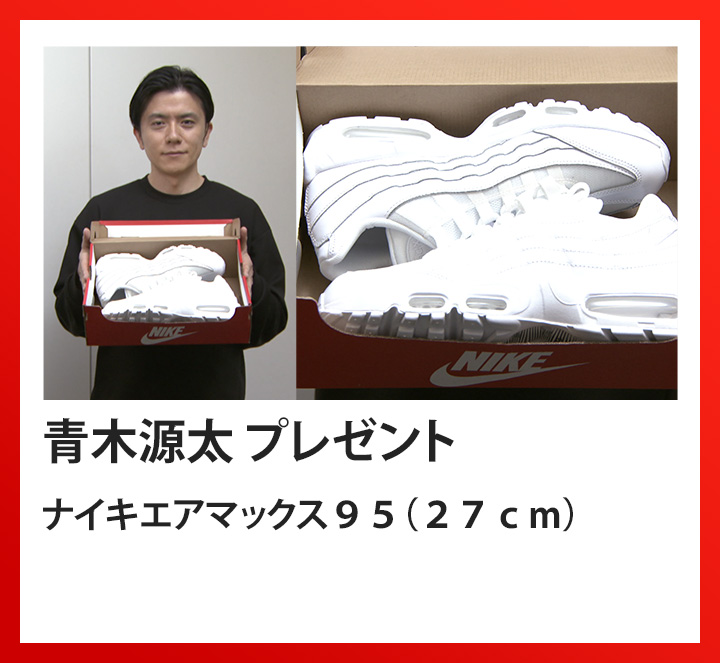 青木源太　ナイキエアマックス９５（２７ｃｍ）