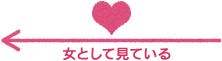 女として見ている