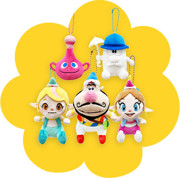 人気キャラのボールチェーンぬいぐるみ5点セット