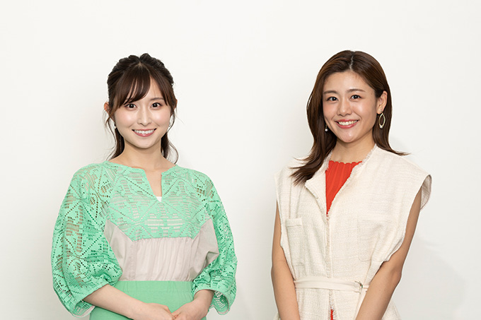 佐藤佳奈アナ　澤口実歩アナ