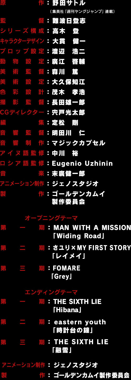 ゴールデンカムイ 読売テレビ