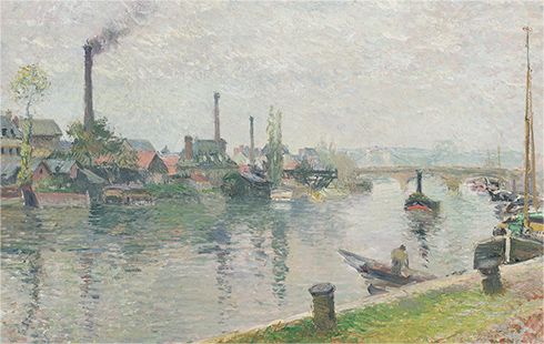 カミーユ・ピサロ《ルーアンのラクロワ島》
