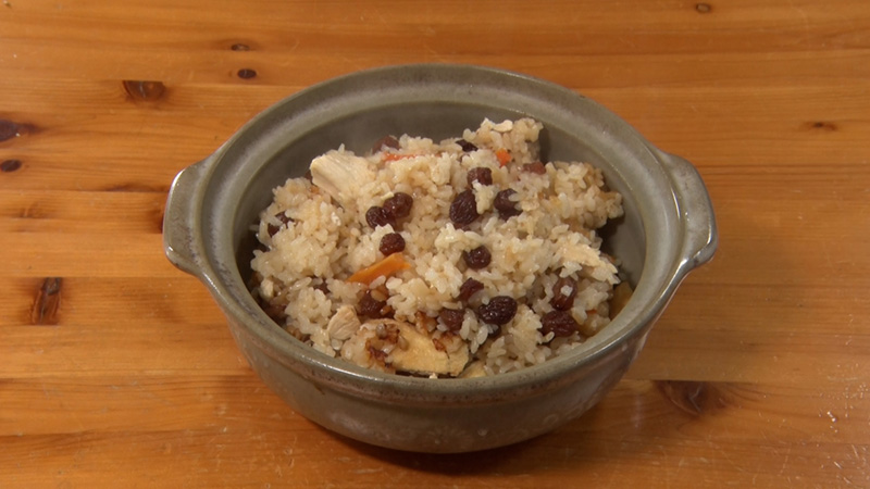 レーズン炊き込みご飯