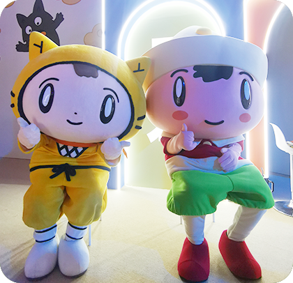 シノビー＆ピノのグリーティング