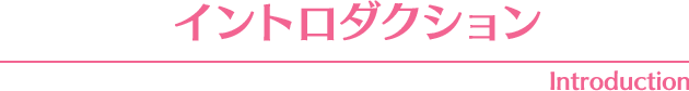 INTRODUCTION-イントロダクション-
