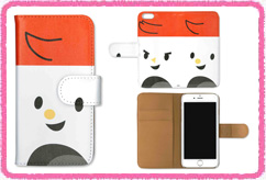 手帳型スマホケース デザインD