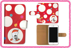 手帳型スマホケース デザインB